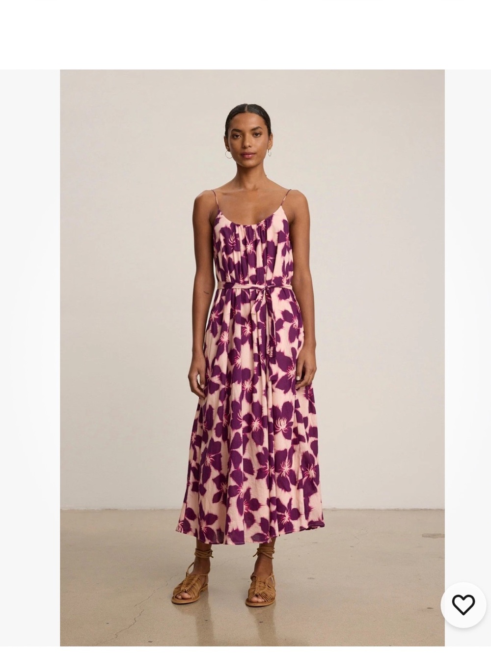 New with Tags Velvet by Graham & Spencer Midi Dress Pink Size Medium Floral
